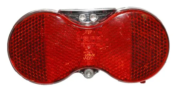 Baklampa Herrmans H-Vision 2 dioder till pakethållare 50mm inkl. batterier