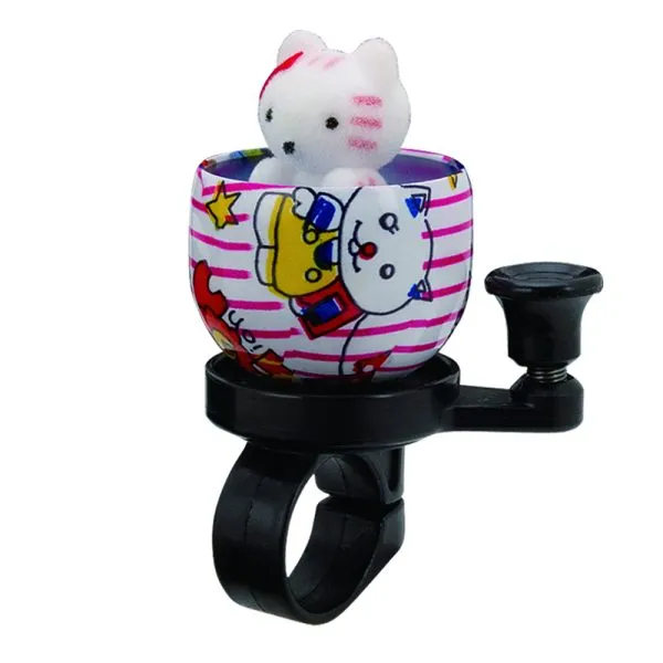 Ringklocka Bike Attitude 22,2-25,4mm Katt Rosa