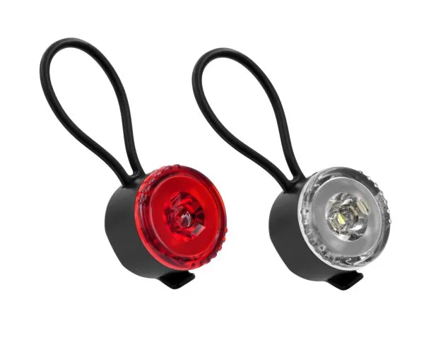 Lampset Bike Attitude Road 1 LED Ø22,2-31,8mm inkl. 2xCR2032