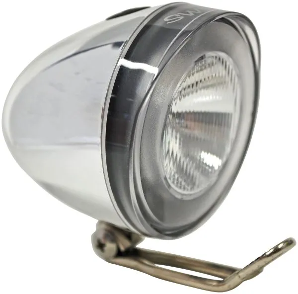 Framlampa Swingo XB Retro fast ljus godkänd (Raleigh Tourist) Krom
