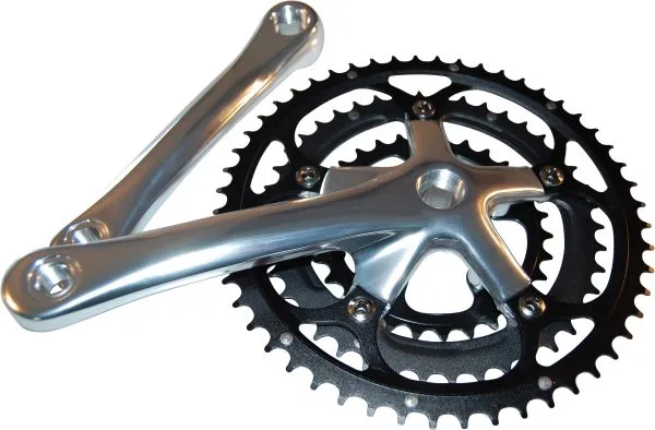 Vevparti Durabi Race 52/42/30T 170mm fyrkant -8mm Svart/Silver