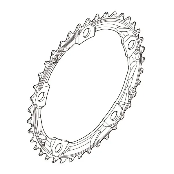 Chainring 39T-D Black 105