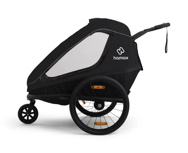 400058 Traveller Black stroller side