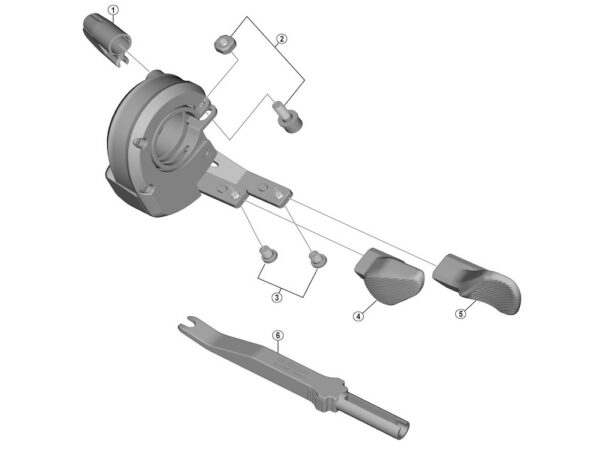 A Lever L SW-M8050 Deore XT
