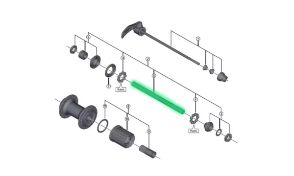 Axle Rear FH-HG20