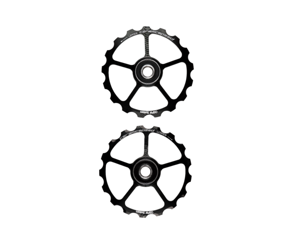 OS Pulley Wheels (spare) 17/17 Black Alloy