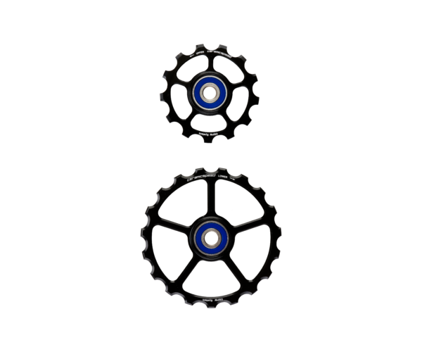 OS Pulley Wheels (spare) 13/19 Black Alloy