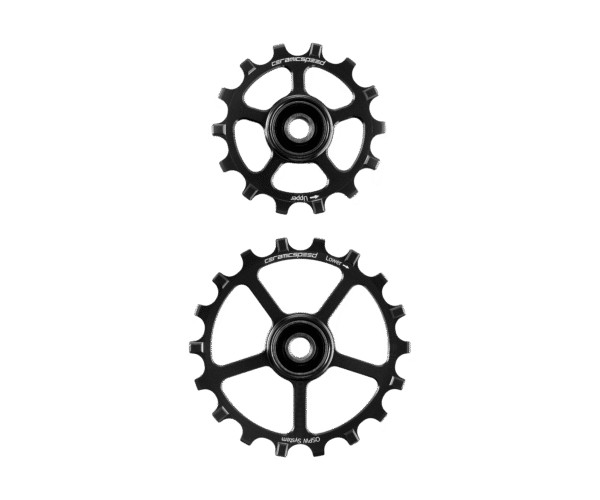 OS Pulley Wheels (spare) 14/18 Black Alloy