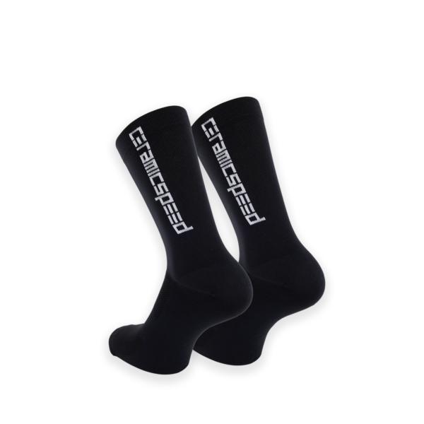 CeramicSpeed Lightweight Road Sock Black w/logo L