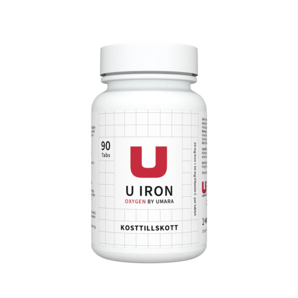 U Iron Järnbisglycinat (20 mg + 50 mg Vitamin C)